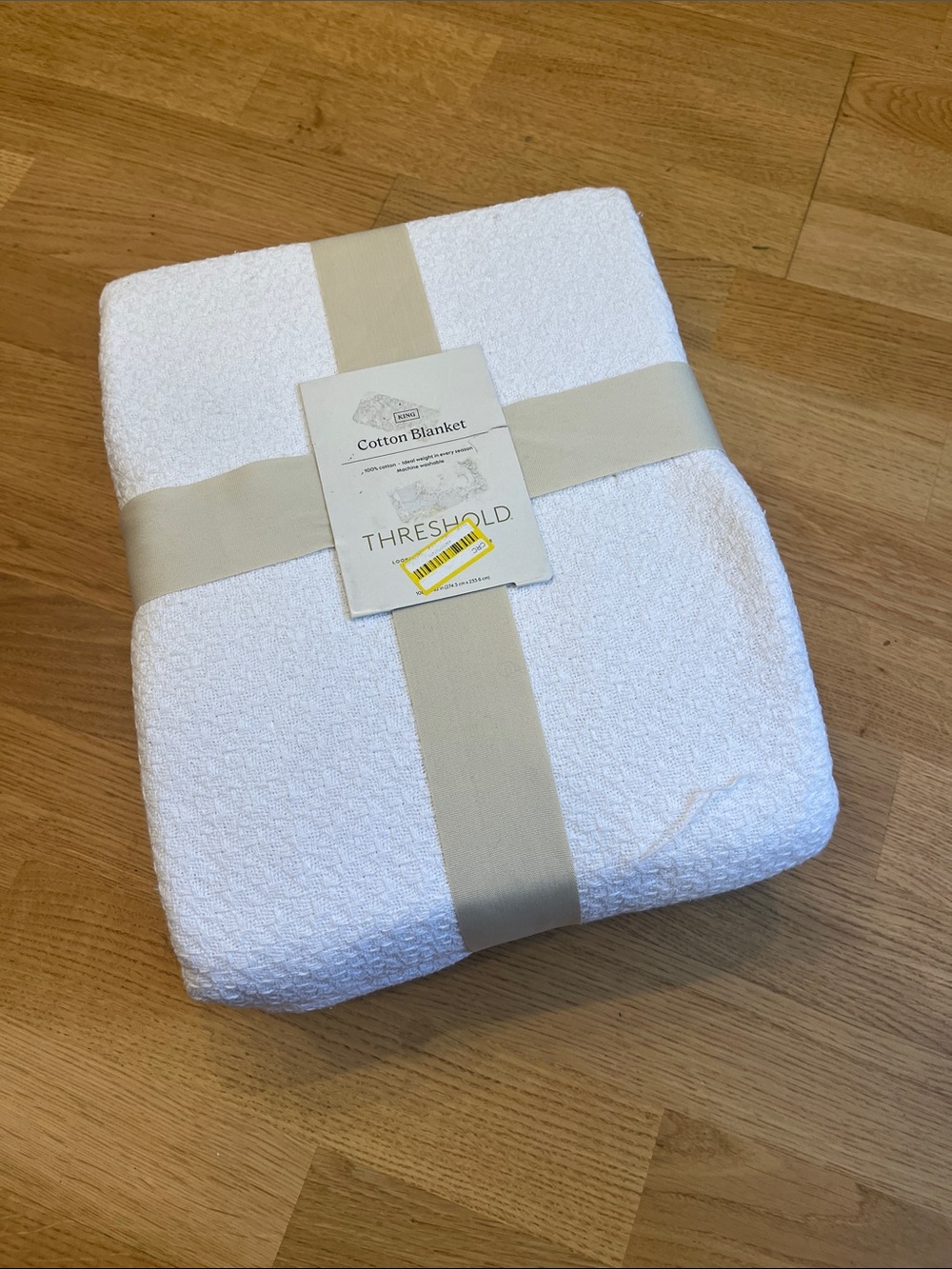 Threshold Cotton King Blanket - White